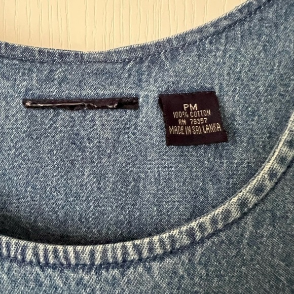 CB Casual Blue Midi Dress Scoop Neck Short Sleeve - Picture 12 of 15